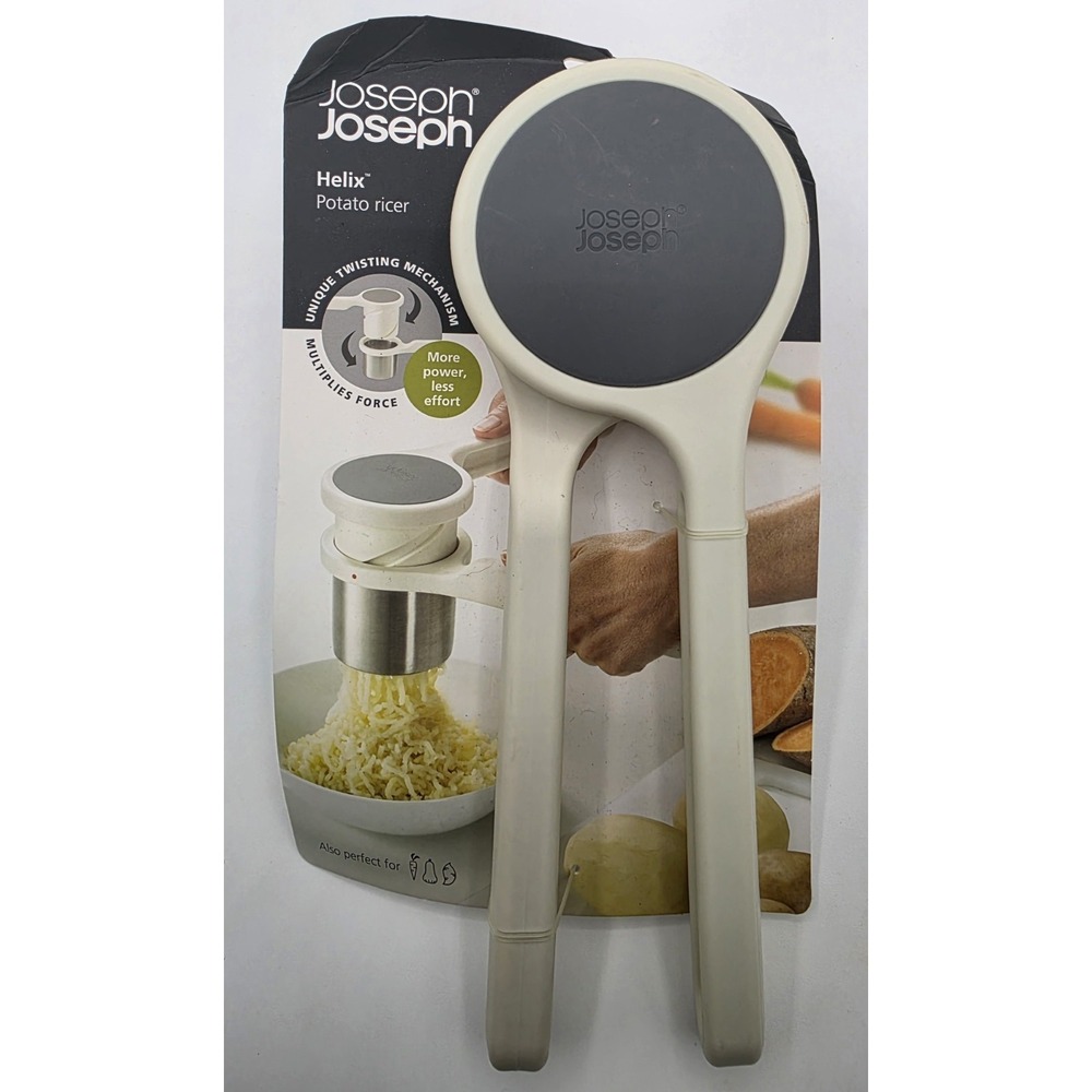 Joseph Joseph Helix Potato Ricer Masher Ergonomic Twist-Action Hand Manual Stain